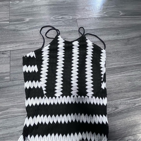 Beach Swim cover up Boho festival crochet maxi dress lined Spaghetti Strap Large - Picture 4 of 11